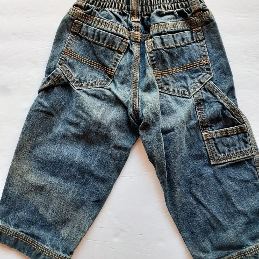 Old Navy Kids Jeans Carpenter Snap Denim 18-24 Months Toddler Boys Girls